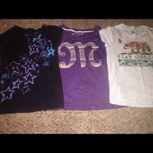 Lot of 3 girls shirts